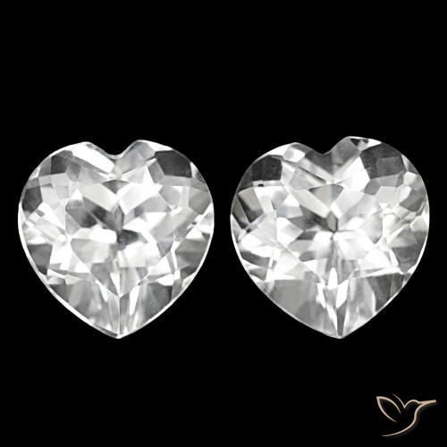 Shop natural 8.62ct Blanc Topaze gems, Forme de coeur, from Brésil at GemSelect. In stock, global shipping!