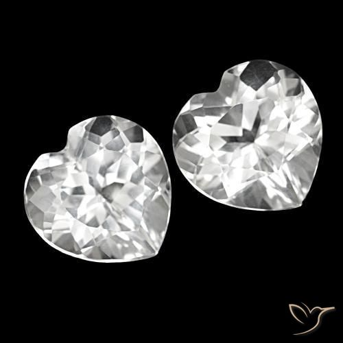 Shop natural 8.62ct Blanc Topaze gems, Forme de coeur, from Brésil at GemSelect. In stock, global shipping!