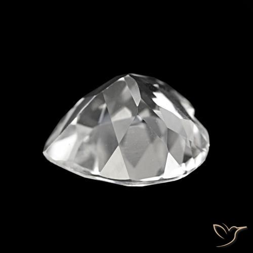 Topaze Blanc naturelle Forme de coeur, 3.55 ct, VVS-VS