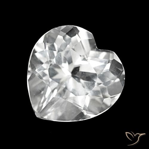 Topaze Blanc naturelle Forme de coeur, 4.22 ct, VS
