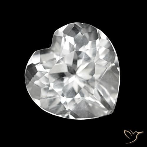 Topaze Blanc naturelle Forme de coeur, 4.22 ct, VS