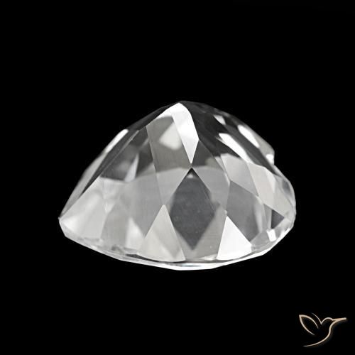 Topaze Blanc naturelle Forme de coeur, 4.11 ct, VVS-VS