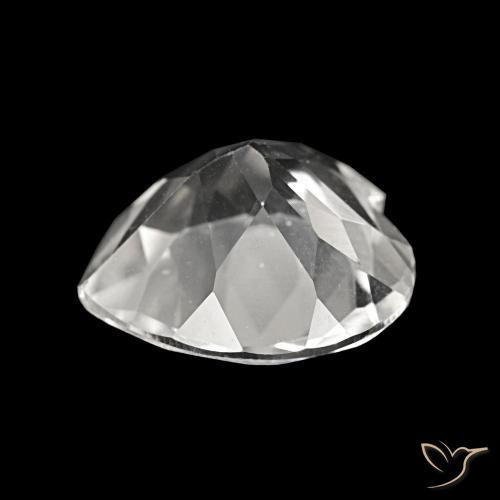 Topaze Blanc naturelle Forme de coeur, 3.69 ct, VVS-VS