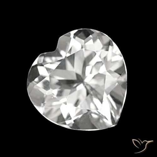 Topaze Blanc naturelle Forme de coeur, 4.15 ct, VVS-VS