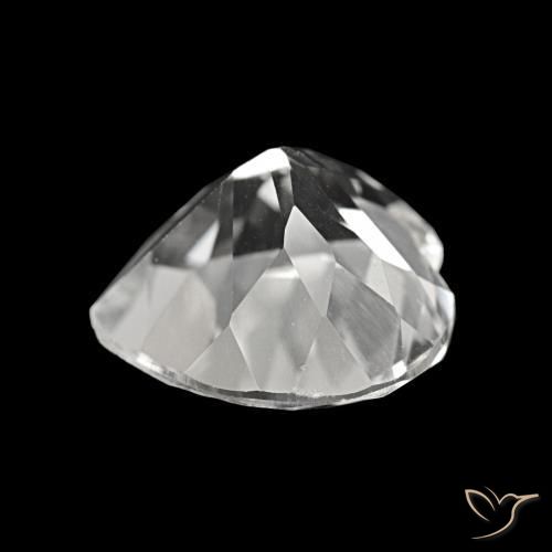 Topaze Blanc naturelle Forme de coeur, 4.15 ct, VVS-VS