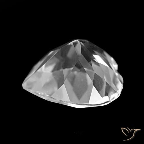 Topaze Blanc clair naturelle Forme de coeur, 3.72 ct, VVS-VS