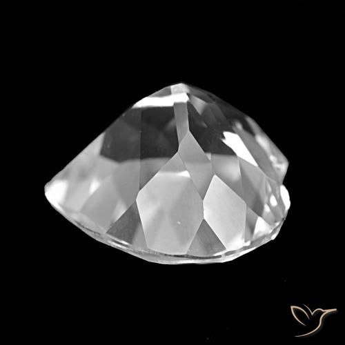 Topaze Blanc clair naturelle Forme de coeur, 4.34 ct, VVS-VS