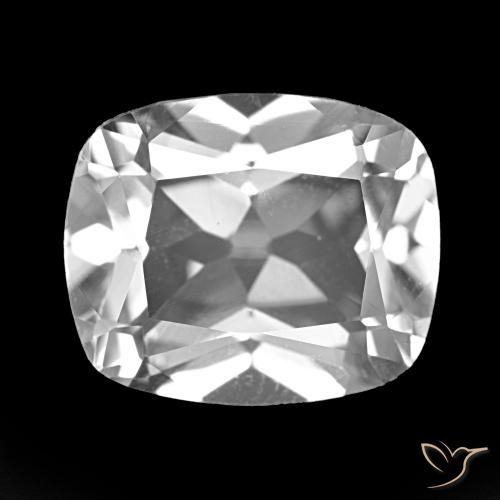 6.04ct Blanc clair Topaze, Coussin, VVS-VS