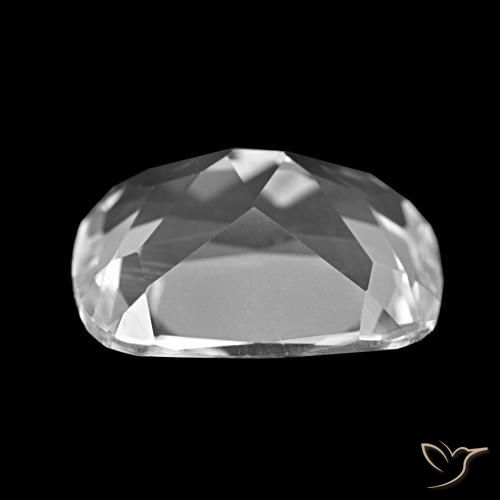 Topaze Blanc clair naturelle Coupe coussin, 5.84 ct, VVS-VS