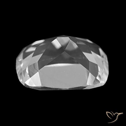 Topaze Blanc clair naturelle Coupe coussin, 6.41 ct, VS