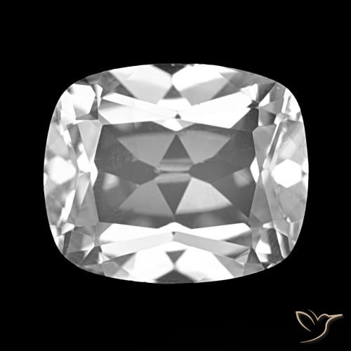 6.13ct Blanc clair Topaze, Coussin, VS