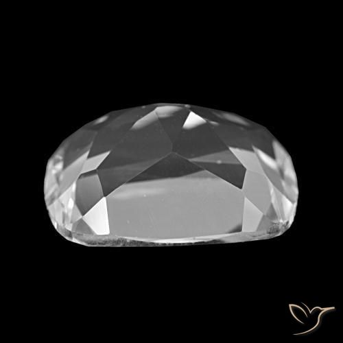 Topaze Blanc clair naturelle Coupe coussin, 6.13 ct, VS