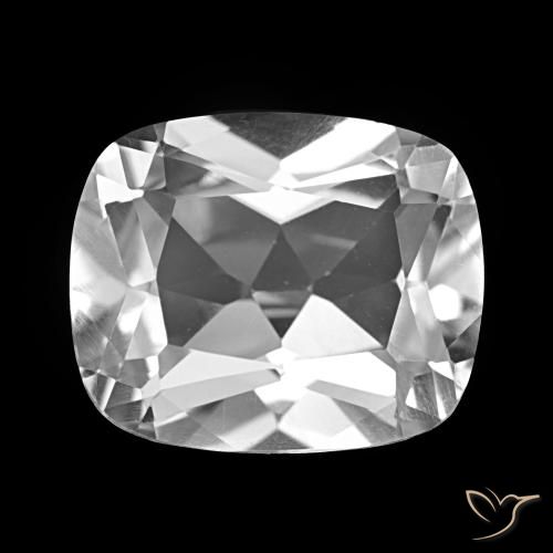 6.04ct Blanc clair Topaze, Coussin, VVS-VS
