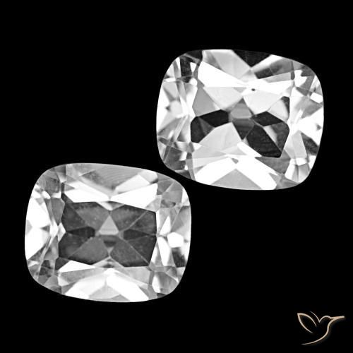 Shop natural 12.10ct Blanc Topaze gems, Coupe coussin, from Brésil at GemSelect. In stock, global shipping!