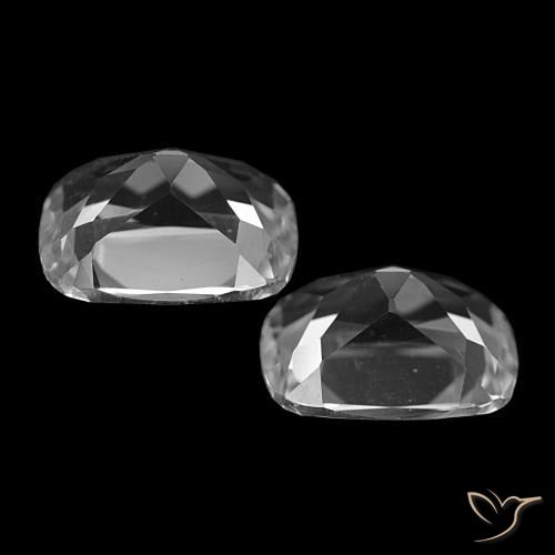 Achetez naturel 11,92ct blanc clair topaze gems, coupe coussin, en provenance brésil chez gemselect. en stock, livraison internationale!