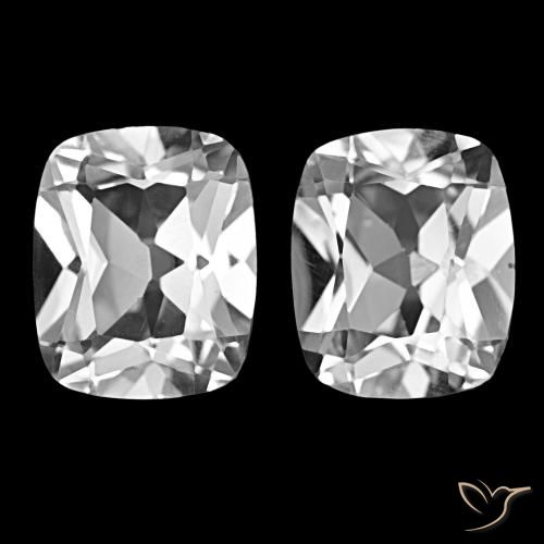 Achetez naturel 12.20ct Blanc clair Topaze gems, Coupe coussin, En provenance Brésil chez GemSelect. En stock, livraison internationale!