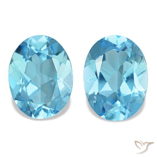 Achetez naturel 2,82ct bleue topaze gems, coupe ovale, en provenance brésil chez gemselect. en stock, livraison internationale!