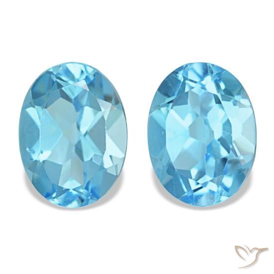 Achetez naturel 3,04ct bleue topaze gems, coupe ovale, en provenance brésil chez gemselect. en stock, livraison internationale!