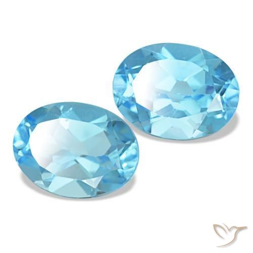 Achetez naturel 3,04ct bleue topaze gems, coupe ovale, en provenance brésil chez gemselect. en stock, livraison internationale!