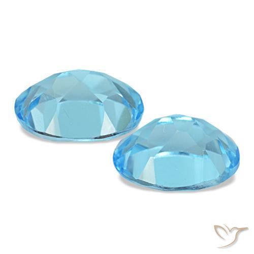 Achetez naturel 3,04ct bleue topaze gems, coupe ovale, en provenance brésil chez gemselect. en stock, livraison internationale!