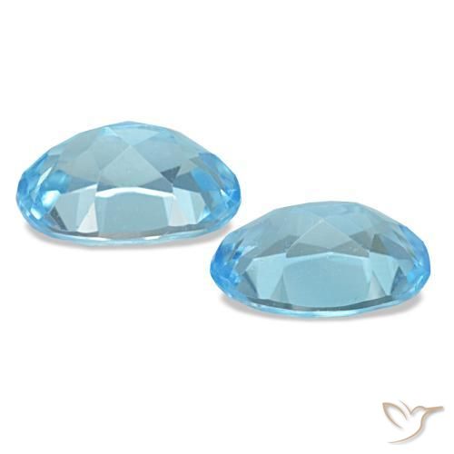 Achetez naturel 2,29ct bleue topaze gems, coupe ovale, en provenance brésil chez gemselect. en stock, livraison internationale!