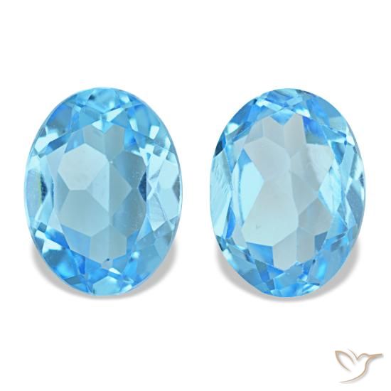 Achetez naturel 2,90ct bleue topaze gems, coupe ovale, en provenance brésil chez gemselect. en stock, livraison internationale!