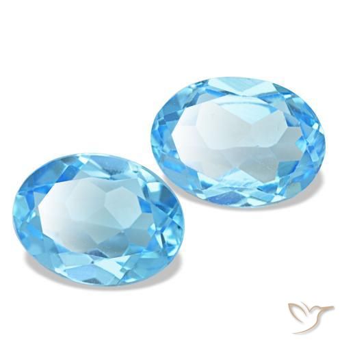 Achetez naturel 2,90ct bleue topaze gems, coupe ovale, en provenance brésil chez gemselect. en stock, livraison internationale!