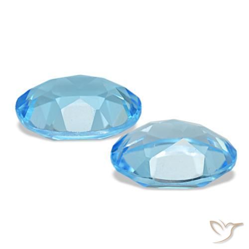 Achetez naturel 2,90ct bleue topaze gems, coupe ovale, en provenance brésil chez gemselect. en stock, livraison internationale!