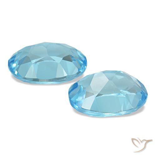Achetez naturel 3,16ct bleue topaze gems, coupe ovale, en provenance brésil chez gemselect. en stock, livraison internationale!