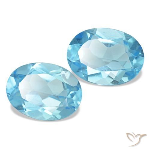 Achetez naturel 2,95ct bleue topaze gems, coupe ovale, en provenance brésil chez gemselect. en stock, livraison internationale!