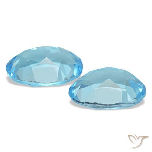 Achetez naturel 2,95ct bleue topaze gems, coupe ovale, en provenance brésil chez gemselect. en stock, livraison internationale!