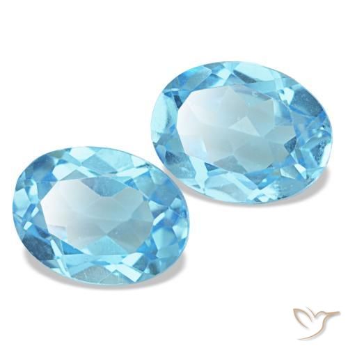 Achetez naturel 2,96ct bleue topaze gems, coupe ovale, en provenance brésil chez gemselect. en stock, livraison internationale!