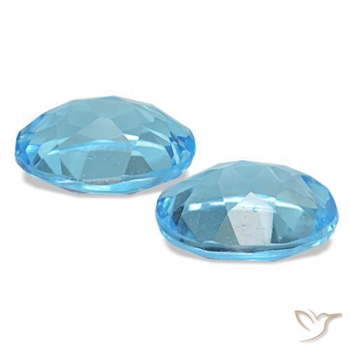 Achetez naturel 2,96ct bleue topaze gems, coupe ovale, en provenance brésil chez gemselect. en stock, livraison internationale!