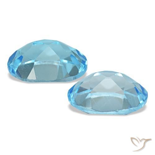 Achetez naturel 3,25ct bleue topaze gems, coupe ovale, en provenance brésil chez gemselect. en stock, livraison internationale!