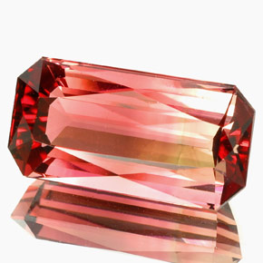 Tourmaline rose naturelle taille émeraude, 5,86 ct, VVS