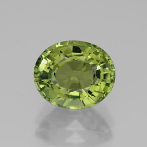 Tourmaline vert naturelle coupe ovale, 2,76 ct, VVS