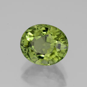 Tourmaline vert naturelle coupe ovale, 2,76 ct, VVS