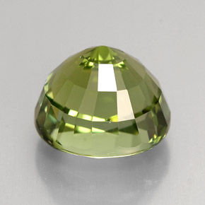 Tourmaline vert naturelle coupe ovale, 4,39 ct, VS