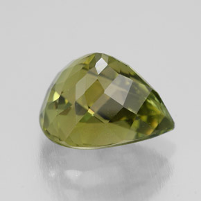 Tourmaline vert naturelle en forme de poire, 3,22 ct, VVS-VS