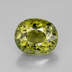 Tourmaline vert naturelle coupe ovale, 3,90 ct, VVS-VS