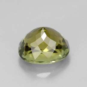 Tourmaline vert naturelle coupe ovale, 3,90 ct, VVS-VS