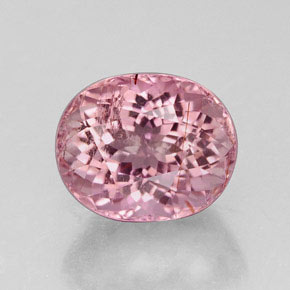 Tourmaline rose naturelle coupe ovale, 4,57 ct, VS-SI