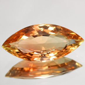 Tourmaline multicolore naturelle marquise, 6,96 ct, VVS
