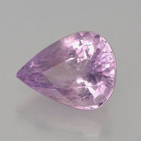 Tourmaline violet naturelle en forme de poire, 3,34 ct, I1