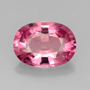 Tourmaline rose naturelle coupe ovale, 4,32 ct, VVS-VS