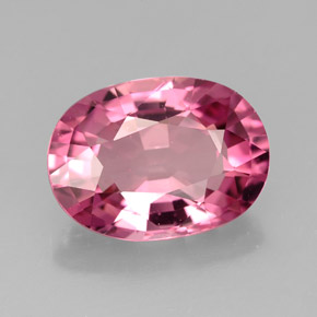 Tourmaline rose naturelle coupe ovale, 4,32 ct, VVS-VS