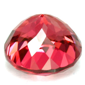 Tourmaline rouge naturelle coupe roude, 2,04 ct, VVS-VS