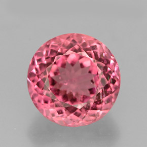 Tourmaline rose naturelle coupe roude, 2,16 ct, VS-SI