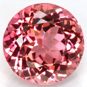 Tourmaline rose naturelle coupe roude, 1,70 ct, VVS