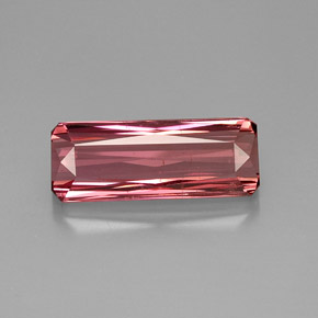 Tourmaline rose naturelle taille émeraude, 11,68 ct, VVS